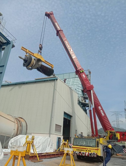 Lifting and Installation of Milling treads for Nigerian Breweries