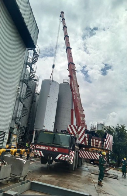 Lifting of 3.5ton Tank Rim