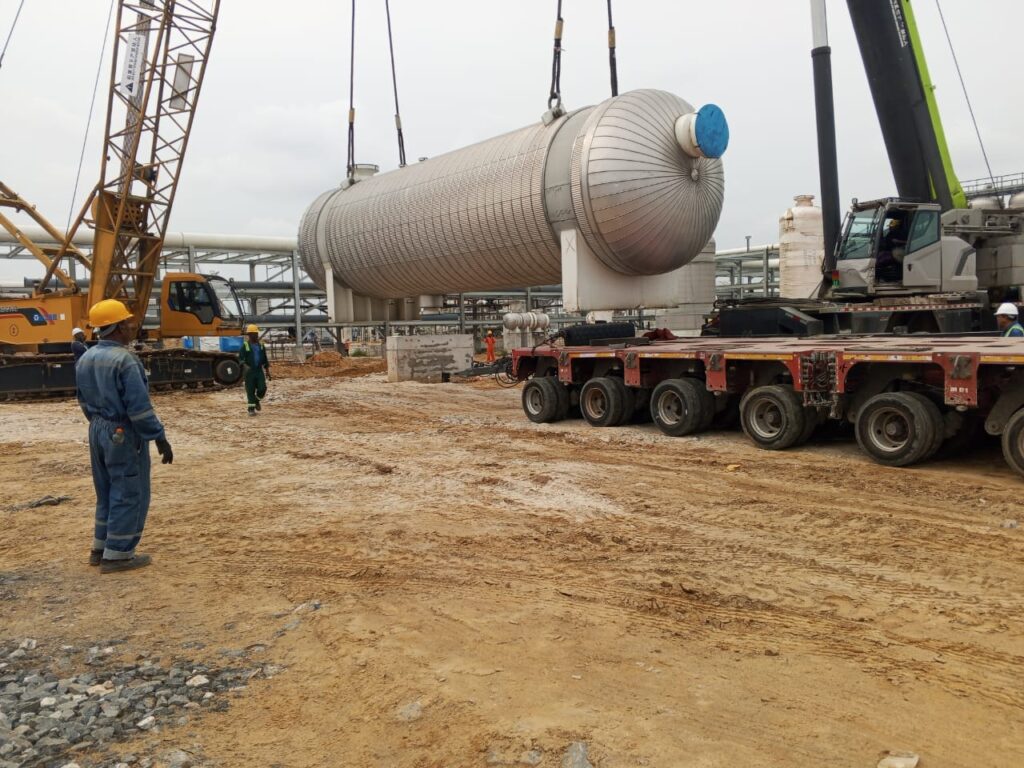 Lifting and Erecting of 20 Ton Tank in Kaduna
