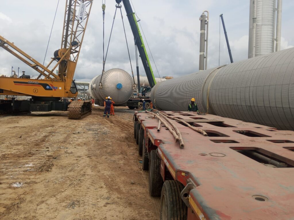 Various Lifting, Assembly and Offloading Works for Brewery Expansion Project